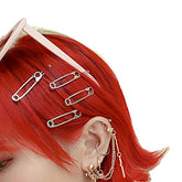 Pinces cheveux gothiques GGOOB argentées pour un style élégant.