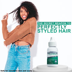 GhostBond Supreme dries clear, leaving an invisible bond for lace and poly wigs.