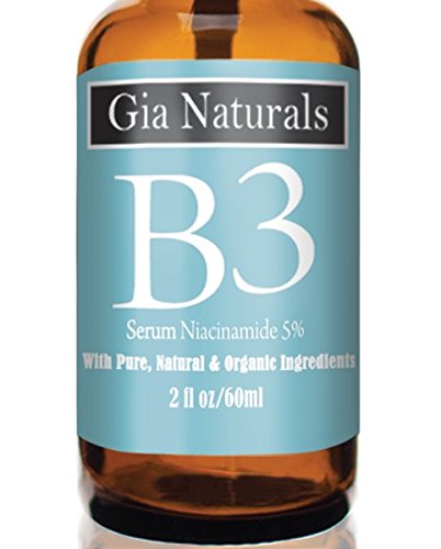 Le Serum B3 Gia Naturals, bouteille pompe 60ml, offre un soin hydratant léger pour le visage.