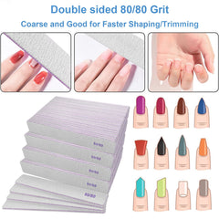 Lima double-face 80-80 GigaGround, finition précise des ongles