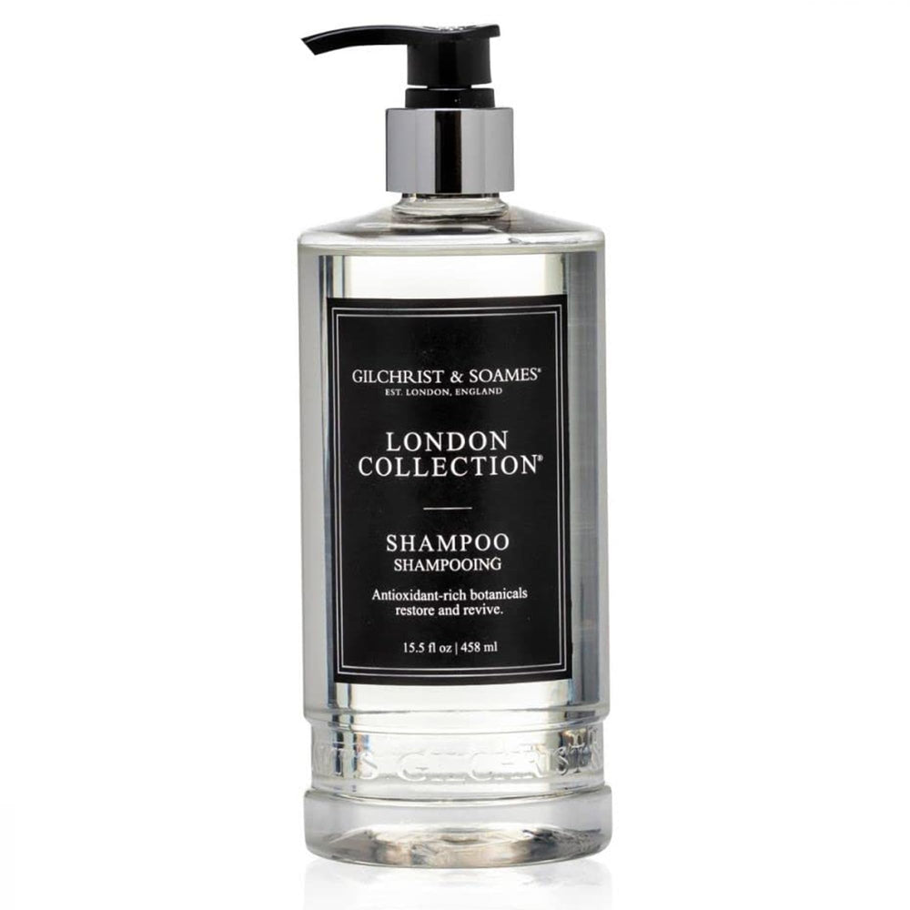 Gilchrist & Soames London Collection Shampooing: bouteille-brillance, cheveux éclatants et volume.