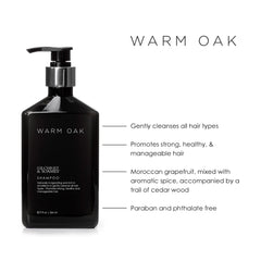 Gilchrist & Soames Warm Oak Shampoo, mousse riche nettoie en douceur