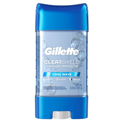 Gillette Advanced Clear Gel Antiperspirant Cool Wave, bouteille, protège contre les odeurs.