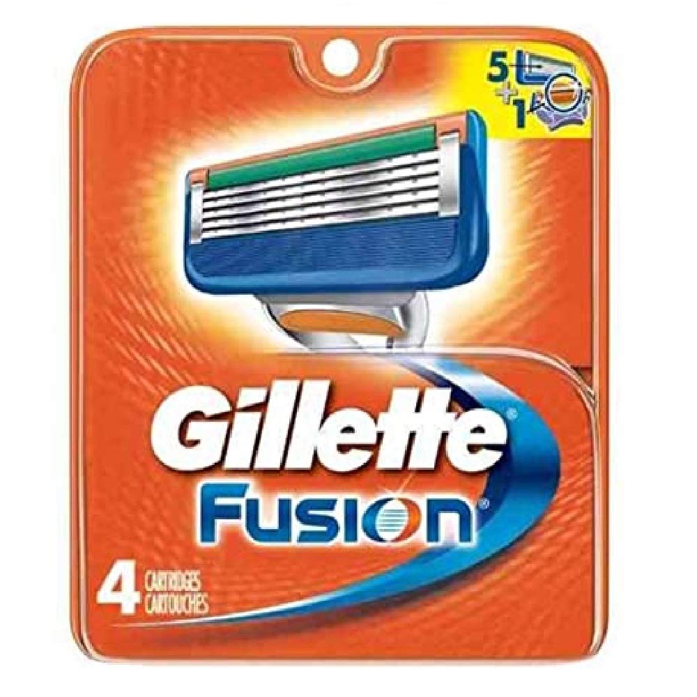 Cartouches Gillette Fusion – 4 lames pour un rasage précis et confortable.