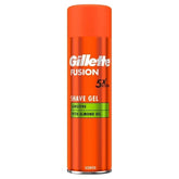 Gillette Fusion5 Ultra Sensitive Gel – bouteille 200 ml pour rasage doux et confortable.