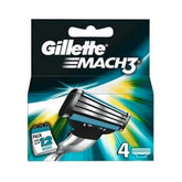 Gillette Mach3 Lames 4 - boîte: rasage précis et durable.