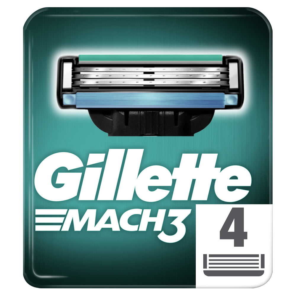 Lames de rasoir Mach3 Gillette offrant confort et précision lors du rasage quotidien
