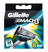 Gillette Mach3: lames plus fortes pour une coupe nette et durable.
