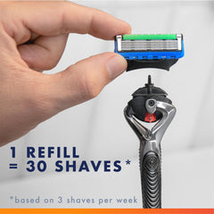 ProGlide Gillette : rasoir de précision à l’arrière pour zones difficiles.