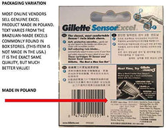 Gillette Sensor Excel cartouche Confort premier plan — confort et précision.