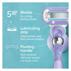 Gillette Venus 5-lames-diamantees offre un rasage proche et durable