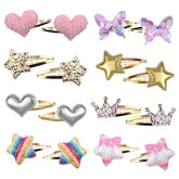 Gingbiss clip étoile métal, accessoire brillant pour cheveux des filles, parfait pour looks festifs.