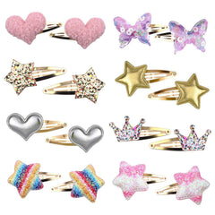 Gingbiss clip étoile métal, accessoire brillant pour cheveux des filles, parfait pour looks festifs.