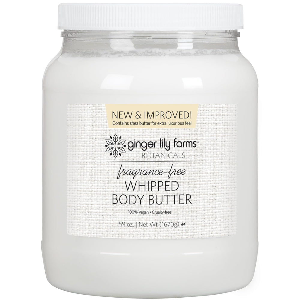 Ginger Lily Farms Beurre corporel fouetté – texture veloutée procurant une hydratation rapide
