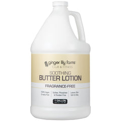 Ginger Lily Farms Club Fitness Beurre Lotion, texture légère et hydratation rapide pour peau sèche.