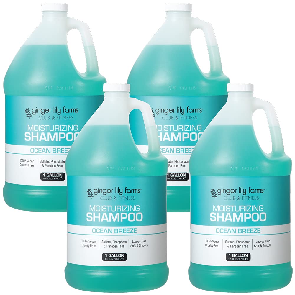 Ginger Lily Farms Shampoing hydratant Club & Fitness – bouteille prête à l’emploi, douceur durable.