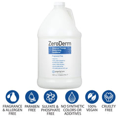 Texture crémeuse du ZeroDerm pour un démêlage facile et douceur durable.