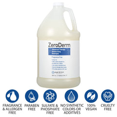 Ginger Lily Farms ZeroDerm Shampoing – formulation sans additifs pour peaux sensibles