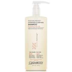 Giovanni 50:50 Shampoing flacon : nettoyage doux et hydratant pour cheveux normaux à secs.