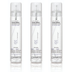 GIOVANNI L.A. Hold Hair Spritz sur bouteille-pompe, maintien précis et contrôle du style.