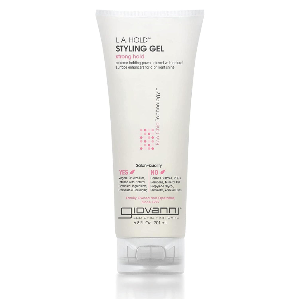 GIOVANNI L.A. Hold Gel – bouteille pour une tenue durable.