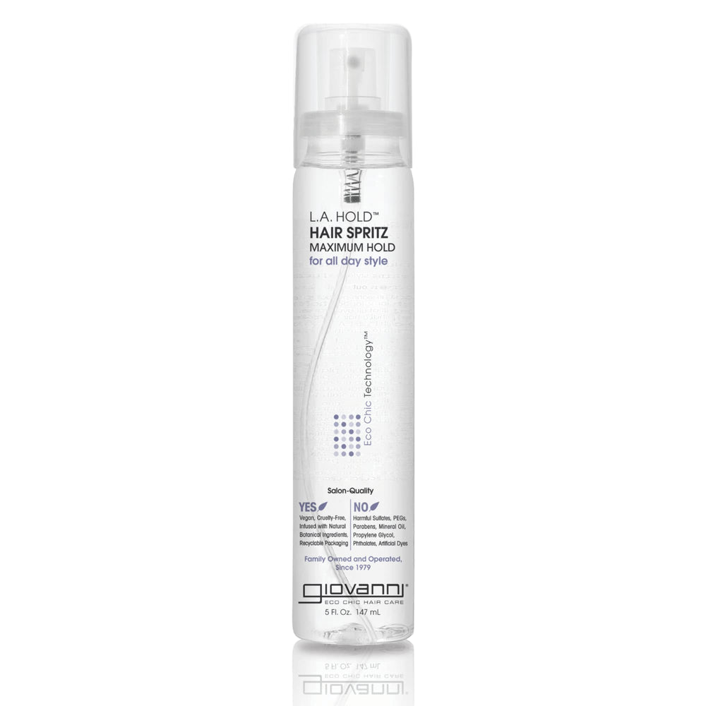 GIOVANNI L.A. Hold Hair Spritz pompe non-aérosol pour contrôle précis.