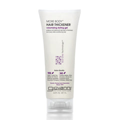 GIOVANNI More Body Hair Thickener, bouteille avec pompe, apporte volume et brillance.