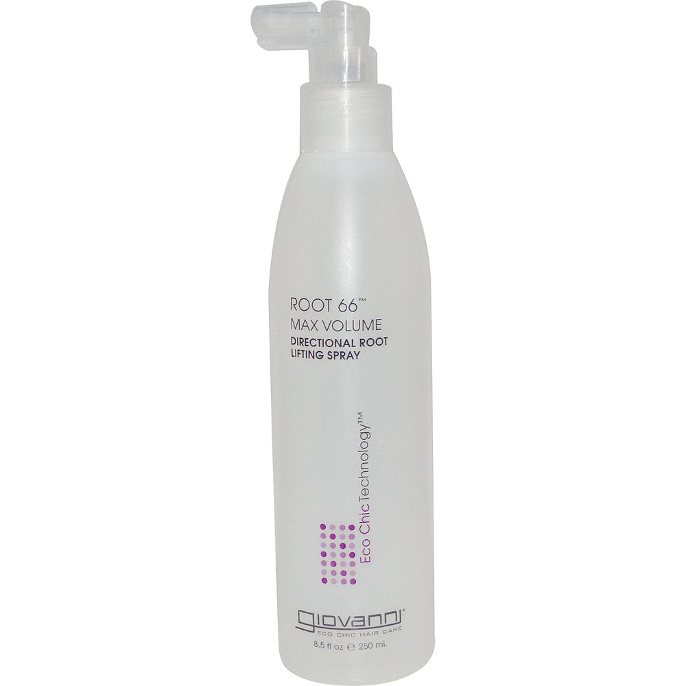 Giovanni Root 66 Lifting Spray – bouteille montrée, lift ciblé des racines et contrôle directionnel.