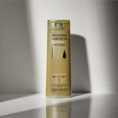 GIOVANNI Shampoing Ricin – flacon avec jojoba et argan, hydratation ciblée.