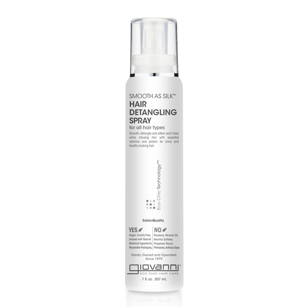 GIOVANNI Smooth As Silk detangling spray bottle for knot-free styling