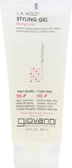 Gel coiffant Giovanni L.A. Natural en bouteille, tenue naturelle sans alourdir les cheveux.