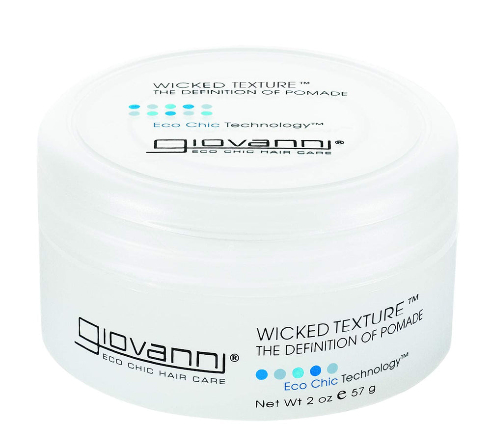 GIOVANNI Wicked Texture Pomade offre séparation nette et texture durable pour tous types de coiffures.