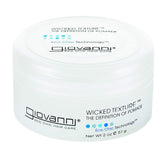 GIOVANNI Wicked Texture Pomade offre séparation nette et texture durable pour tous types de coiffures.