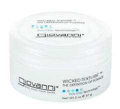 GIOVANNI Wicked Texture Pomade offre séparation nette et texture durable pour tous types de coiffures.