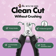 Lame précise, Girl With The Dogs, coupe exacte sans blessure.
