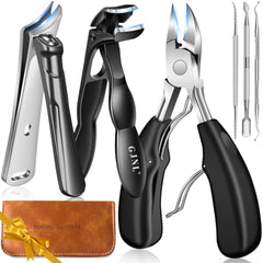 GJNL ensemble-coupe-ongles-6-piece-ouverture-large: précision pour ongles épais.