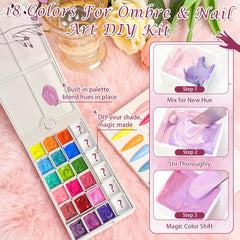 GJYUQHUA nail sponges blocks support flawless blending and even color.