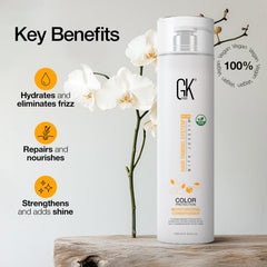 GK Hair Conditionneur: lissage et brillance satinée sans effet lourd.
