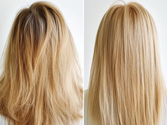 GK HAIR Bombshell: cheveux après application, fini doux et velouté.