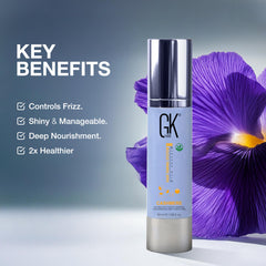 GK HAIR Kératine et huile d argan : cheveux plus forts et souples, usage quotidien.