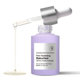 GLAM UP Bakuchiol Sérum — bouteille élégante, hydratation rapide et douceur du teint.