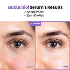 GLAM UP Bakuchiol Sérum — texture légère pour une absorption rapide sans effet gras.