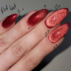 GLAMERMAID – ombré rouge brillant, allure saisissante sans vernis.