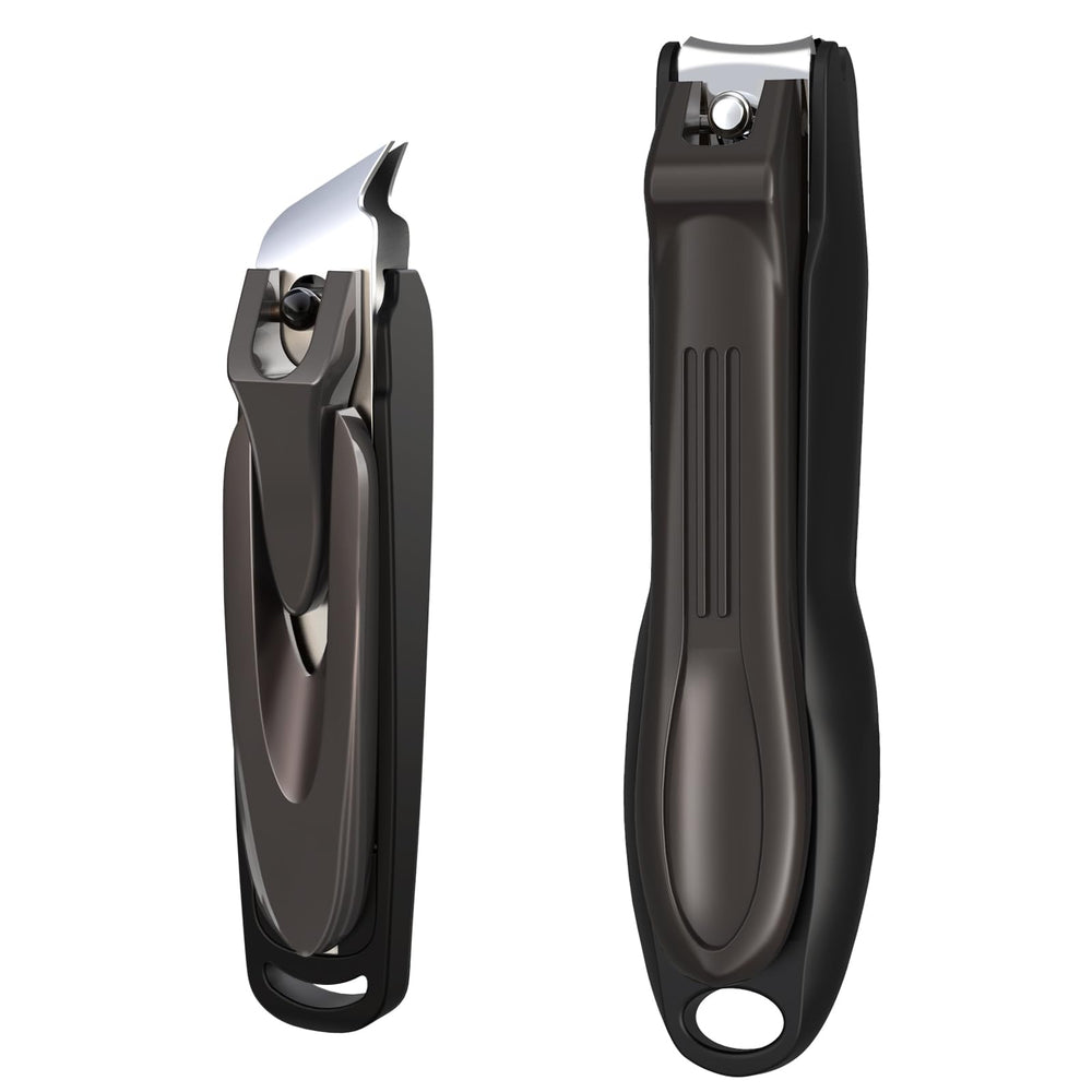 GLAMFIELDS coupe-ongles avec recuperateur, coupe propre et sans eclaboussures.
