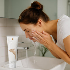 Texture crémeuse Glamfox — mousse douce pour un nettoyage efficace sans tiraillement.