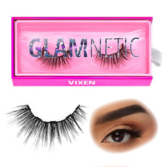 Glamnetic Vixen dans son étui magnétique, application rapide sans colle.