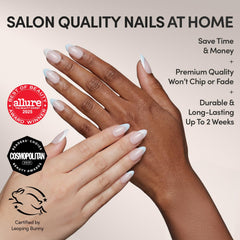 Glamnetic Cinnamoroll 3D dotted accents on tips add whimsy.