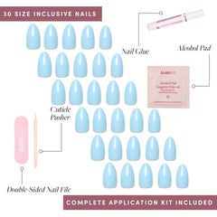 Glamnetic nail glue and file set for secure application