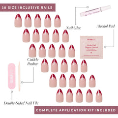 Glamnetic Rose Garden – kit avec 30 ongles et 15 tailles pour ajuste personnalisé