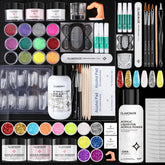 Glamonade acrylic powder set for beginners enables smooth sculpting and lasting wear
